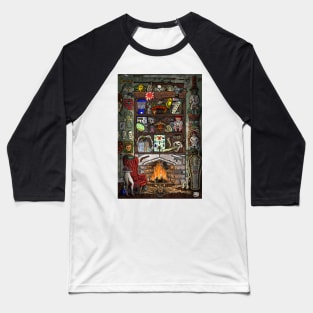 Creepy Cabinet of Curiosities Baseball T-Shirt